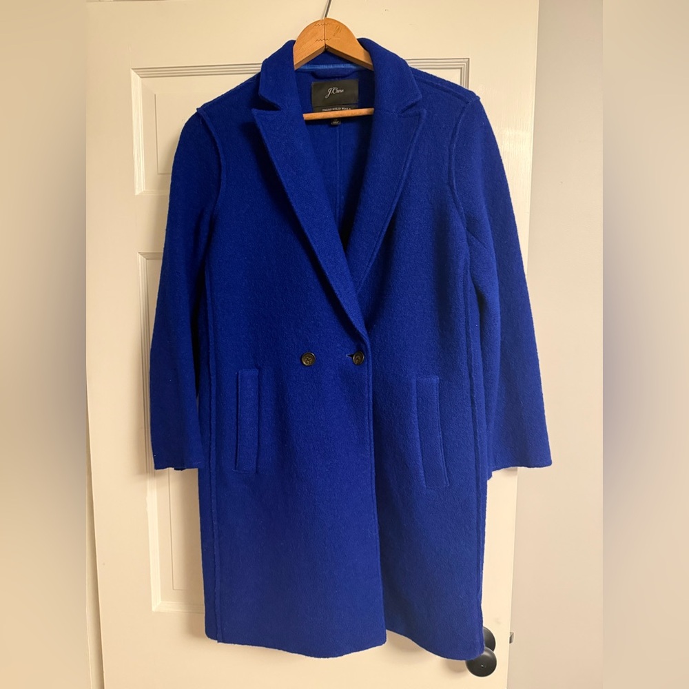 J. Crew Womens New Daphne Topcoat in Boiled Italian Wool